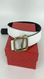 Fashion Designer Womens Business Belt Casual Smooth Buckle Leather Belts is 25cm wide 90115cm long with box2905699