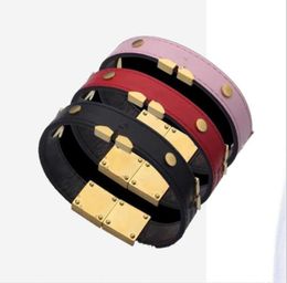 brand charm bracelets luxury Jewellery female designer leather bracelet highend elegant fashion gift with logo and box78228752597091