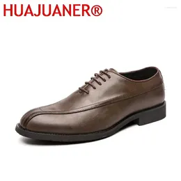 Casual Shoes 2024 Oxford Adulto Leather Men Leisure Walk Business Classic Bureau Formal Non-Slip Spring Autumn