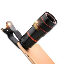 2024 Lens Universal Clip 20X/12X/8X Zoom Phone Camera Telephoto Lens Monocular Telescope Phone Universal Optical Telescope Lens Kit