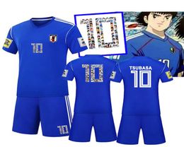 Anime Captain Tsubasa Cosplay Costume Nankatsu Elementary School Tsubasa Ozora T Shirt Uniform Cosplay toppants1742369