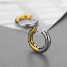 Stud Earrings Fashion Stainless Steel Men's And Women's Personality Thick Line Bar Round Small Circle Ring Wholesale