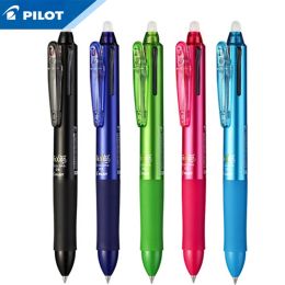 Pens 1PCS PILOT multifunction erasable pen LKFB60EF / 60UF threecolor 0.5mm / 0.38mm gel pen resistant to wear and tear