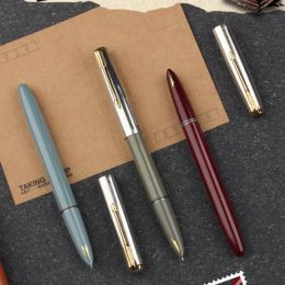 Pens HERO 616 Authentic Nostalgic Fountain Pen 616S Golden Clip Cap Ink Pen Iridium Fine Nib 0.5mm Writing Pen HF722