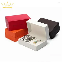 Jewellery Pouches Black White Suede Watch Cushions Pillow For Case Storage Box Wrist Bracelet Display Stand Holder Organiser