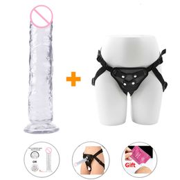 Strap-on Silicone Dildo for Women Masturbators Suction Gay Realistic Dildos Huge Penis sexyual Harness Anal sexy Toy for Lesbian