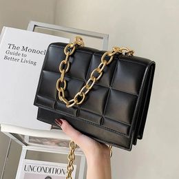 Shoulder Bags Chain PU Leather Flap Crossbody For Women 2024 Fashion Handbags Bag Luxury Design Messenger Sac A Main