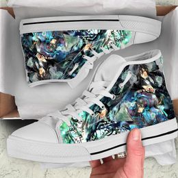 Casual Shoes Anime Black Butler 3D Print Canvas Women Men Students Sneakers Lightweight Fashion High Top Board