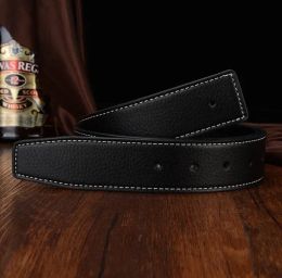 Hot selling new Mens womens black belt h Genuine leather Business belts Pure Colour belt snake pattern buckle with box