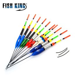 Accessories Fish King 10pcs/lot Fishing Float Set Flutuador Mix Size Colour for Carp Fishing Buoy Boia Floats Pesca Tackle