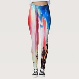 Active Pants Independence Day For Women's Womens Tall Boy Shorts Cute Clothes Knee Length Leggings Women