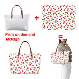 Bags Custom On Your Demand Sublimation Printing Women Tote Big Bags DropShipping