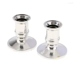 Candle Holders 2pcs Taper Votive Candles Holder Traditional Shape Candlestick For Wedding Party Home Decoration Household