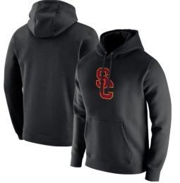 Jackets&Hoodies USC Trojans Heathered Gray Vintage Logo Club Fleece Pullover Hoodie UConn Huskies Sweatshirt GGG3081