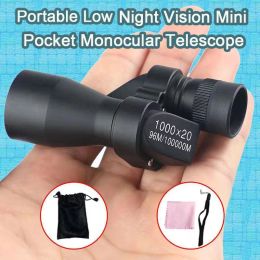 Telescopes Portable Hd Night Vision Mini Pocket Monocular Telescope High Magnification Zoom Outdoor Fishing Telescope for Hunting Camping