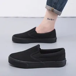 Casual Shoes Canvas For Women Low-cut Flat Soles Comfortable Non-slip Slip On Breathable Large Size Women's Sneakers