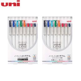 Pens 8pcs/set Japan Uni UMNS38 / 05 8C Gel Pen Uni Ball One Push Colour Gel Pen Bullet 0.38 / 0.5mm Student Office Supplies