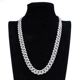 Luxury Fine Jewellery 925 Sterling Silver Vvs Moissanite Diamond Cuban Chain Necklace Hip Hop Iced Out Cuban Link Chain
