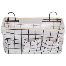 Storage Bags Fabric Hanging Basket Wall Organizer Bedroom Pockets Door Small Linen Box Baskets