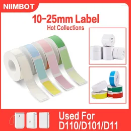 Niimbot D11/D101/D110 Mini Portable Printer Thermal Wire White/ Cable/Color/Round Sticker Self Adhesive Waterproof