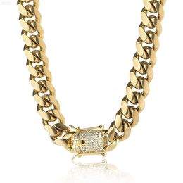 Rapper de jóias de hip hop Moissanite Gold Chain Real 14k Gold Miami Miami Chain Link Chain