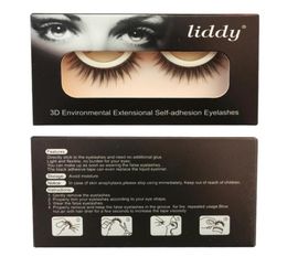 LIDDY 3D Self Adhesive False Eyelashes 1Pairs Black Natural Long Thick Soft SelfAdhesive False Eyelashes Handmade Mink Eyelashes8805453