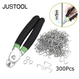 Earrings Justool Pi Clamp Kit Hogs Ring Pliers 300 3/4inch Gaanized Steel Pig Pens Tool Fasten Wire Fence Repair Hand Tools Fixing