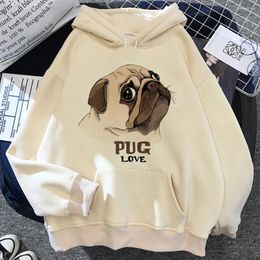 Women's Hoodies Pug Women Harajuku Vintage Funny Sweater Female Clothes