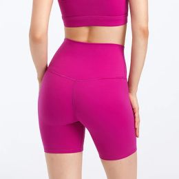 Warmers Solid Color Women Sports Short Soft Soft Fiess Athletic Tight High Waist Workout Yoga Short Legging Cycling Run Gym Training