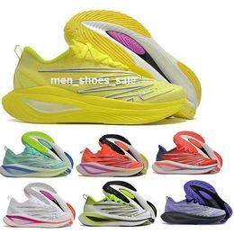 2024 Fuelcell Running Shoes Sneaker SC Elite V3 White Victory Blue New York City Marathon Bright Mint Pixel Green Yellow Mens Woman Trainer Size 5.5 - 12