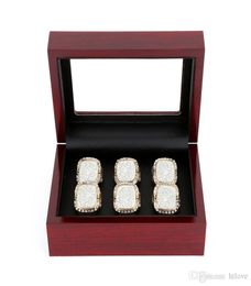 23456 Holes Retro Style Jewellery Display Box Case for Championship Rings Basketball Football Baseball Championship Rings Gift6558905