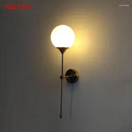 Wall Lamps Nordic Glass Ball Gold Home Decor Lighting Fixture Kitchen Restaurant Bedroom Living Room Sconce