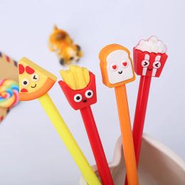 Pens 40 Pc/Lot Chips Pizza Bread Food Water Signature Gel Ink Pen/Creative Student Office Stationery /Children Prize Gift