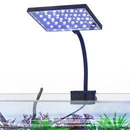 Aquariums Aquarium LED Fish Tank Light Super Slim Plants Grow Clip Lights Lamp Aquatic Aquarium Lamps Lighting 220V 12W/15W 110VUS