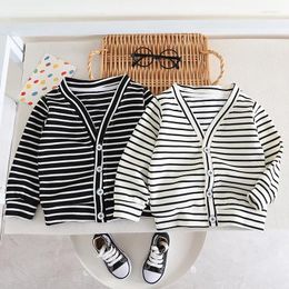 Jackets Boys Girls Spring Autumn 2024 Children Cotton Knitted Coats For Baby Casual Outerwear Kids Soft Tops Clothes Coatume 5Y