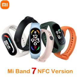 Wristbands Xiaomi Mi Band 7 NFC Smart Bracelet Smart 1.62" AMOLED Bluetooth 5.2 With 120 Workout Modes Professional Workout analysis Band