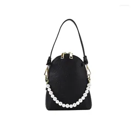 Shoulder Bags High Quality Retro Ladies Chain Bag 2024 Pearl Handbag Korean Version Of The Fashion