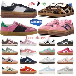 leopard shoes for men women bold 00s almost pink gum grey shoe spezial sneakers black white bright blue dark green mens trainer Outdoor Shoes with box