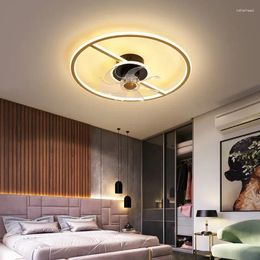 Nordic Decor Study Led Ceiling Lamp Fan Bedroom Chandelier With Electric Simple Home Indoor Lighting