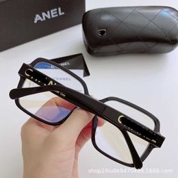 Designer Sunglasses New Xiaoxiang Family Eyeglass Frame Womens 5408 Black Frame Plain Face Slim Appearance Anti Blue Light Myopia Can Be Paired with Degrees