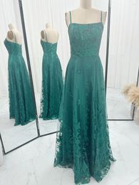 Party Dresses Green Straps Embroidered Tube Top Skirt WaistThinHigh -End Sense Dress M1176