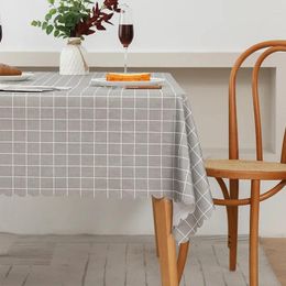 Table Cloth Unique Chequered Pattern Polyester Waterproof Tablecloth Wrinkle-Resistant Country Style Family Gatherings & Outdoor Picnic