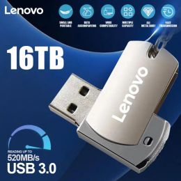 Adapter Lenovo 16TB Metal Pen Drive USB Memory USB Flash Drives 2TB 1TB 4TB 8TB TYPE C High Speed Usb 3.0 Waterproof Pendrive Flash Disk