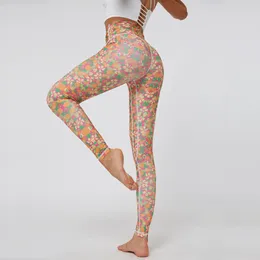 Yoga Outfits Women Pants Pocket Digital Printing Leggings Exercise Fitness Workout Sports Running Slim