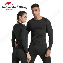 T-Shirt Naturehike 2023 Wr06/07 Sports Underwear Set Single Guide Quick Drying Antibacterial Charcoal Fibre Woman/man Thermal Underwear