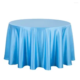Table Cloth 1PCS Polyester Thick Satin Tablecloths For Wedding El Banquet Decor Round Dining Covers White Red Wholesale