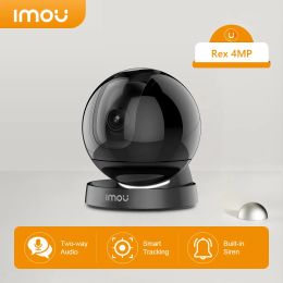 Cameras Imou Rex 4MP WIFI Camera Smart Auto Cruise Privacy Mode Camera Night Vision Twoway Talk Active Deterrence PTZ Coverage Cam