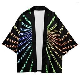 Ethnic Clothing Japanese Kimono Streetwear Men Women 3D Visual Graphic Beach Cardigan Cosplay Haori Yukata Harajuku Shirt Robe Clothes