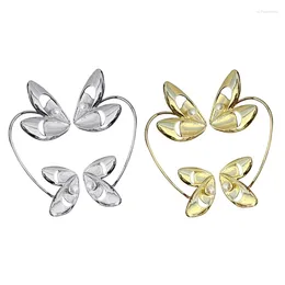 Backs Earrings Ear Cuffs Fairy Style Clip Alloy Material For Woman Daughter Girl Birthday Valentines Day Gifts