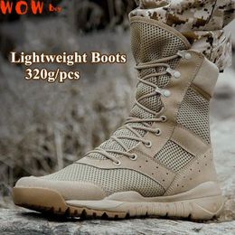 Fitness Shoes 34 49 Size Men Women Ultrallight Outdoor Climbing Tactical Training Army Boots Summer Breathable Mesh Hiking Desert Boot